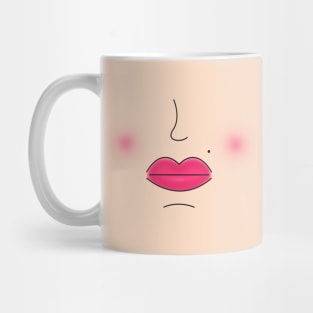 Big Lips Mask - Light skin Mug